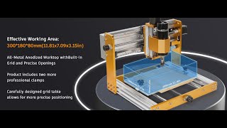 LUNYEE 3018 Pro Ultra CNC engraving machine  Assembly and upgrade introduction [upl. by Laden]