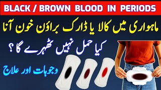 Black Period Blood Periods in hindi Menses Problem Period Blood Color Dysmenorrhea Menstruation [upl. by Aicelef531]