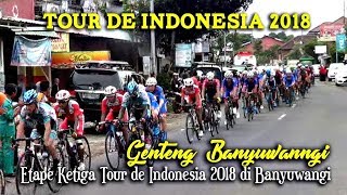 Etape Ketiga Tour de Indonesia 2018 di Genteng Banyuwangi Jawa Timur [upl. by Inej]