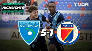 Resumen y goles  Guatemala 51 Haití  CONCACAF Sub20 Championship  TUDN [upl. by Ateuqirne543]