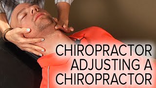 Chiropractic Spinal and Neck Adjustment on a Chiropractor Female Doctor Male Patient [upl. by Nona]