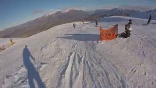 Coronet Peak Skiing Jon does Big Easy Green Beginners Area [upl. by Eillehs470]