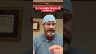 3 wellstudied benefits of Creatine doctor surgeon creatine creatinebenefits strengthexercise [upl. by Samuelson]