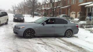 BMW 5Series cant handle snow [upl. by Becker873]