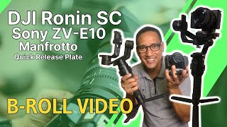 DJI RONIN SC  SONY ZVE10  MANFROTTO QUICK RELEASE PLATE │ Montage Video [upl. by Salema]