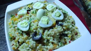 سلاطة البرغل وصفة صحية تنفع لأصحاب الرجيم salade de boulgourrecette saine Healthy [upl. by Ibrahim]