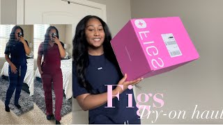 Huge FIGS scrub tryon haul  Review Dental [upl. by Lhamaj]