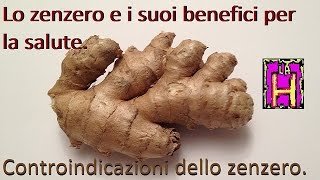 Lo zenzero e i suoi benefici per la salute Controindicazioni dello zenzero [upl. by Ayahs829]