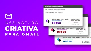 Criando uma assinatura de email criativa para o Gmail [upl. by Alhahs819]