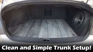 Building a custom fiberglass subwoofer enclosure amp trunk setup in 10 minutes Time Lapse [upl. by Hcire]