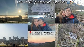 Our first glamping together👥🏠 Day 1 buttermere lowthercastle lakedistrict [upl. by Ysiad]