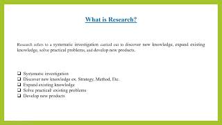 Lecture 4 What is research for journal publication [upl. by Htir]