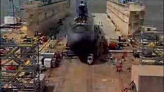 Floating Drydock in Action [upl. by Lucilia]