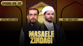 Masaele Zindagi  Episode 918  Part 02  Maulana Yawar Abbas  Ali Jawed Zaidi  Channel WIN [upl. by Jonathon]