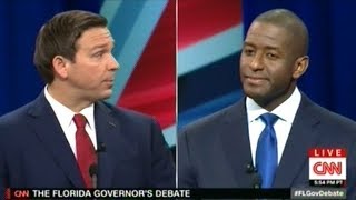 ANDREW GILLUM vs RON DeSANTIS Florida Gubernatorial Debate [upl. by Churchill]