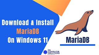 How to Download and install MariaDB on windows 11  2024 [upl. by Ahserak240]