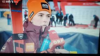 Petra Vlhova Interview Slalom Flachau 2024 [upl. by Htessil109]