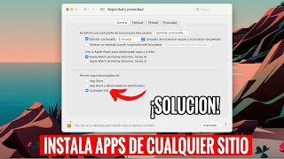 Permitir Apps Descargadas De Cualquier Sitio En Mac  Desarrollador No Identificado [upl. by Rhu]