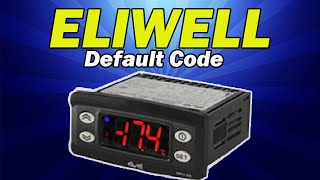 Eliwell Digital thermostat Default Code [upl. by Gnahc]