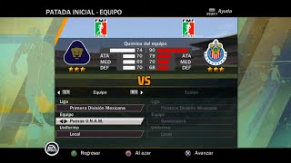 FIFA 11 PS2 Gameplay  UNAM vs Guadalajara [upl. by Kreit]