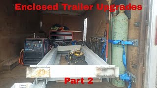 Enclosed Trailer  Part 2  Start to customize upgrade and modify [upl. by Arateehc]