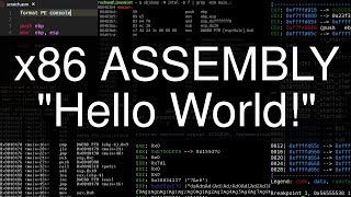 x86 Assembly Hello World [upl. by Yenahpets742]