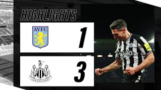 Aston Villa 1 Newcastle United 3  Premier League Highlights [upl. by Adniral32]