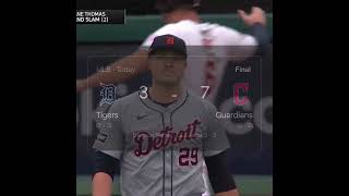 ALL ABOARD 🚂🚂 Lane Thomas UNBELIEVABLE mlb playoffs sports baseball cleveland detroit [upl. by Noe]