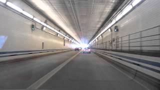 Driving in USA  Hampton Roads Bridge Underwater Tunnel Norfolk Virginia [upl. by Elohcim936]