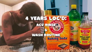 ACV RINSE LOC METHOD  HOW TO CLEANSE YOUR SCALP amp LOCS [upl. by Hallsy801]