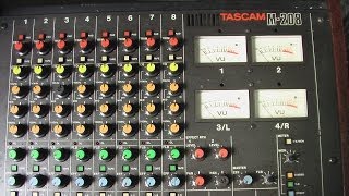 mezcladora consola tascam M 208 lima peru [upl. by Hizar688]