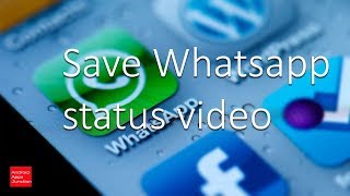 How to save whatsapp status video in iPhone [upl. by Atteugram]