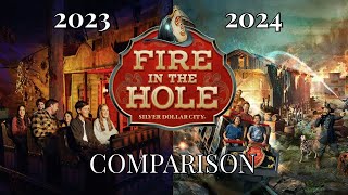 Fire in the Hole Silver Dollar City  2023 vs 2024 POV Comparison [upl. by Ellezig]