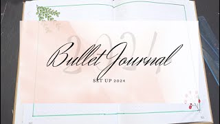 Bullet Journal  Set up 2024  BuJo  agenda  Organisation  doodle [upl. by Clari]