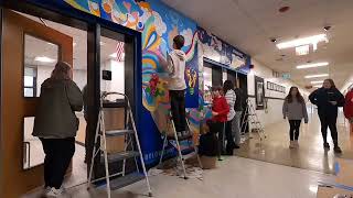 The making of the Marlboro Middle School mural 2022 🌼🌎 [upl. by Name]