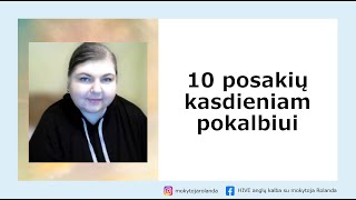 10 posakių kasdieniam pokalbiui [upl. by Noryt1]