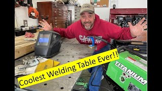 Coolest Welding Table Ever  Retractable [upl. by Alfi925]