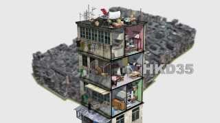 Hong Kongs infamous Kowloon Walled City a 3D reconstruction of the densest city on Earth [upl. by Aelsel383]