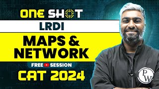 Maps and Network in One Shot  CAT 2024 LRDI Preparation [upl. by Keverian289]