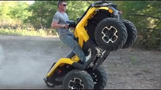 NEW 2012 CAN AM OUTLANDER 1000 XT  WHEELIES HILLS amp HI SPEED [upl. by Assitruc]