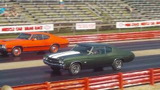 Pure Stock Muscle Car Drag Race September 14 Mid Michigan Motorplex 3 [upl. by Omor448]