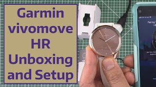 Garmin vivomove HR Unboxing and Setup [upl. by Ilram]