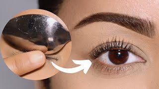 5 Ways to Curl Your Lashes WITHOUT a Curler [upl. by Aterg719]