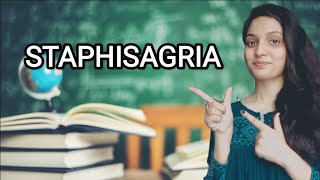 STAPHISAGRIA HOMOEOPATHIC MEDICINEEXPLAINED WITH ALLEN KEYNOTES DRDEEKSHA [upl. by Liponis612]