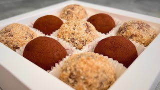 Two Perfect Mascarpone Truffle Recipes Dark Chocolate and Milk Chocolate with Hazelnut [upl. by Veda224]