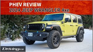 2024 Jeep Wrangler 4xe  PHEV Review  Drivingca [upl. by Earised847]