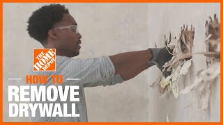 How to Remove Drywall  The Home Depot [upl. by Eirtemed]