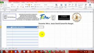 CÓMO HACER LISTA DE ASISTENCIA Y CALIFICACIONES EN EXCEL [upl. by Farmelo]