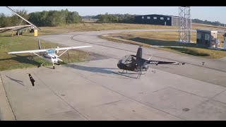 Crash of a Robinson R22 Beta on Sunday October 27 2024 at Pearland Regional Airport KLVJ Texas [upl. by Collar]