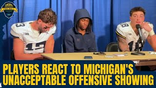 Jack Tuttle Colston Loveland react to Michigans unacceptable offensive showing against Illinois [upl. by Grizelda]